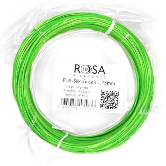 Filament Rosa3D PLA Starter 100g Silk Zielony Green