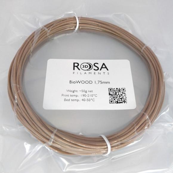 Filament Rosa 3d 1,75 mm 50g BioWOOD