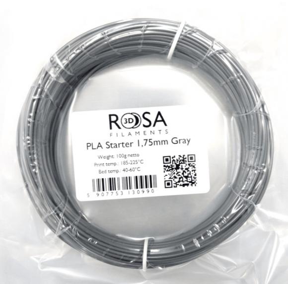 Filament Rosa3D PLA Starter 100g Szary Gray