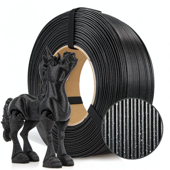 Filament ROSA 3D ReFill PLA Galaxy 1,75 mm 1kg  Black Czarny