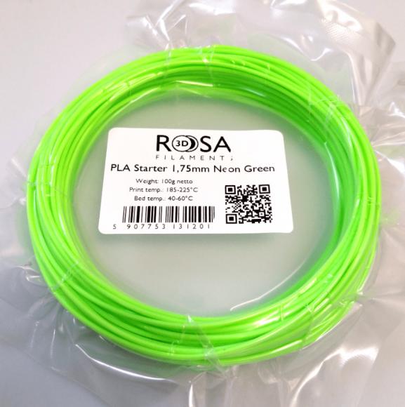 Filament Rosa3D PLA Starter 100g Zielony Neon Green